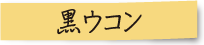 黒ウコンタイトル
